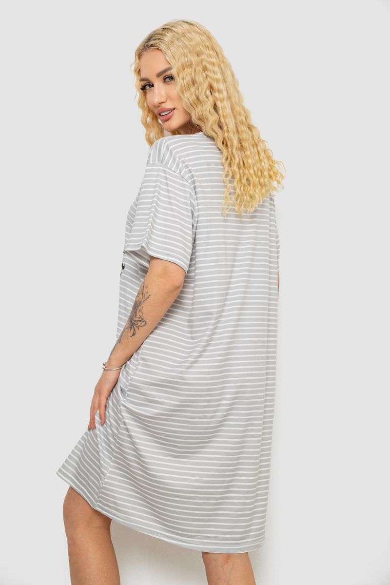 Ночная рубашка, цвет серо-белый, 238R335-3 — изображение 4