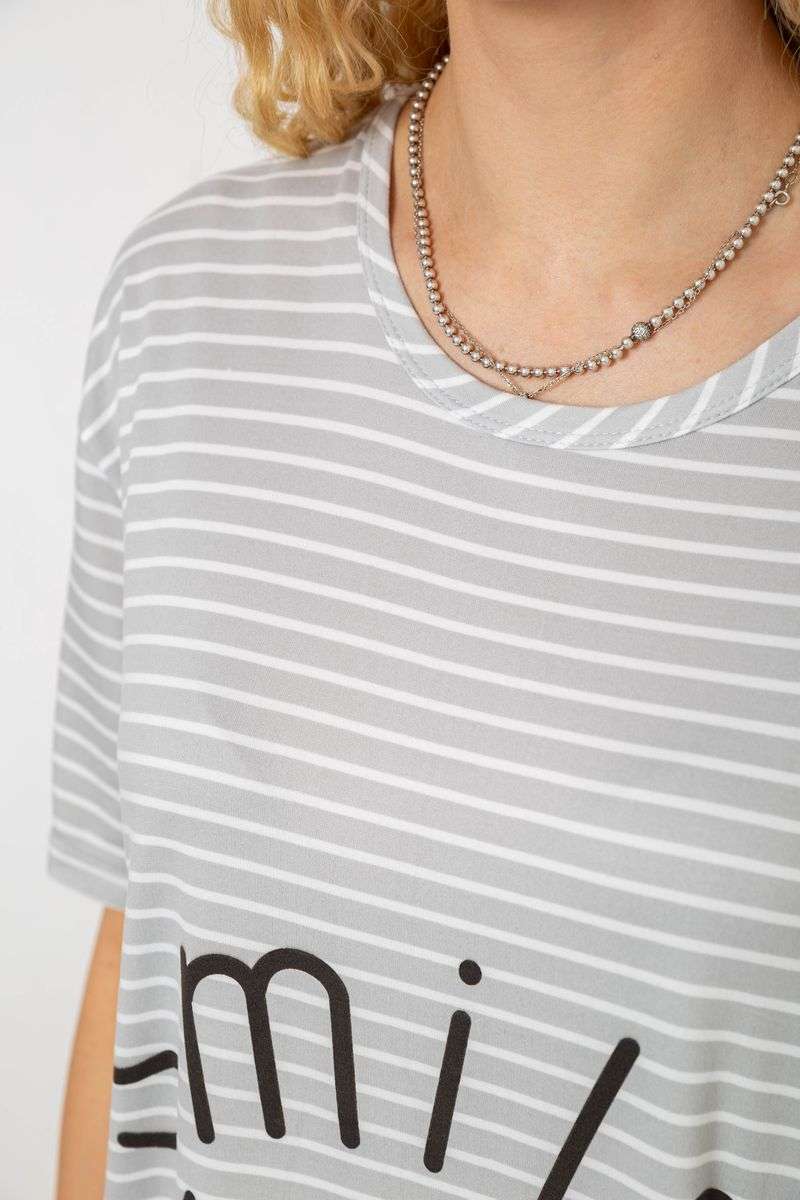 Ночная рубашка, цвет серо-белый, 238R335-3 — изображение 5