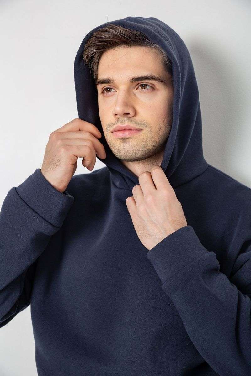 Спортивный костюм мужской на флисе, цвет темно-синий, 177R235 — изображение 5