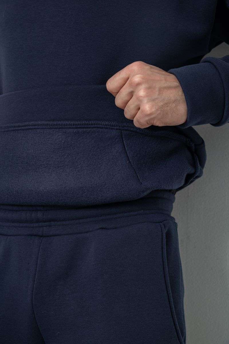 Спортивный костюм мужской на флисе, цвет темно-синий, 177R235 — изображение 6