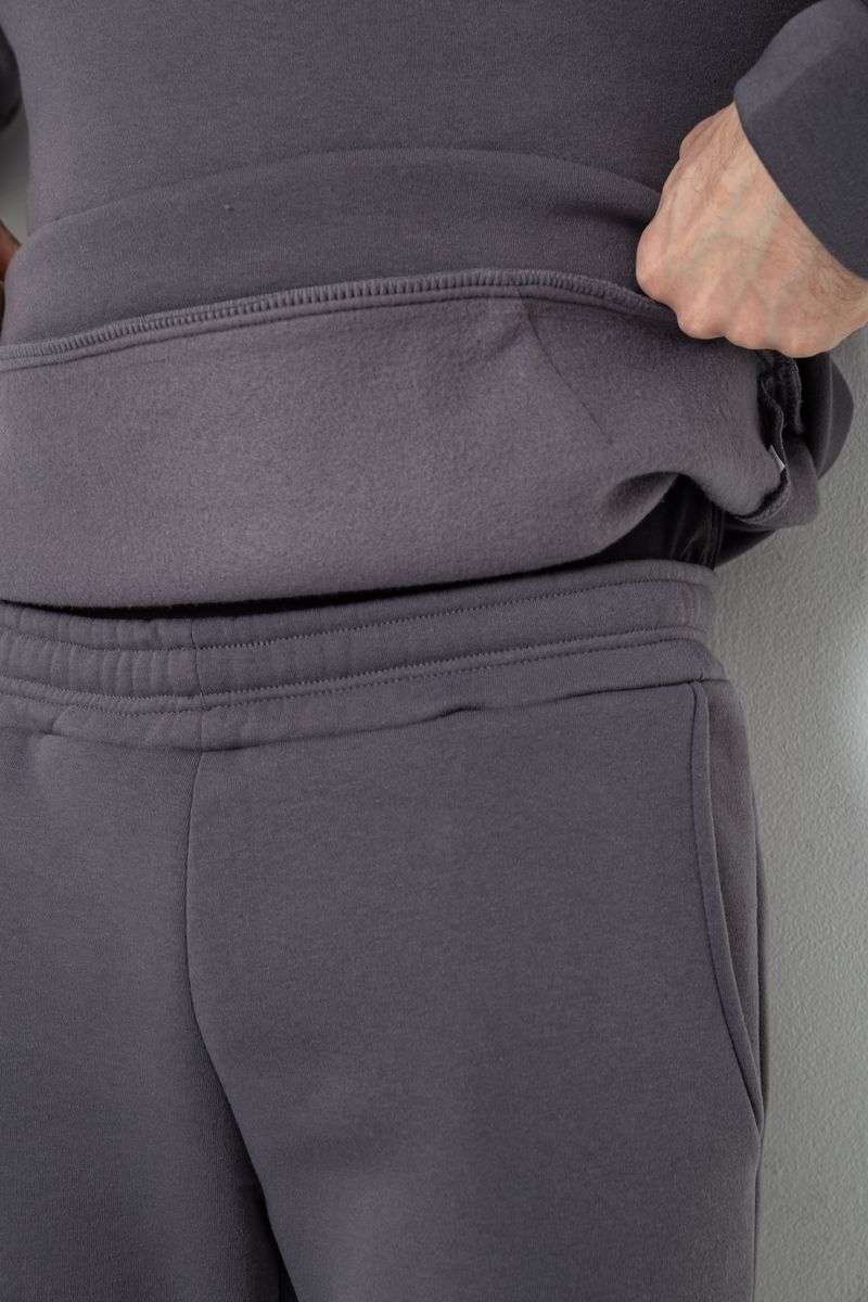 Спортивный костюм мужской на флисе, цвет серый, 177R235 — изображение 6