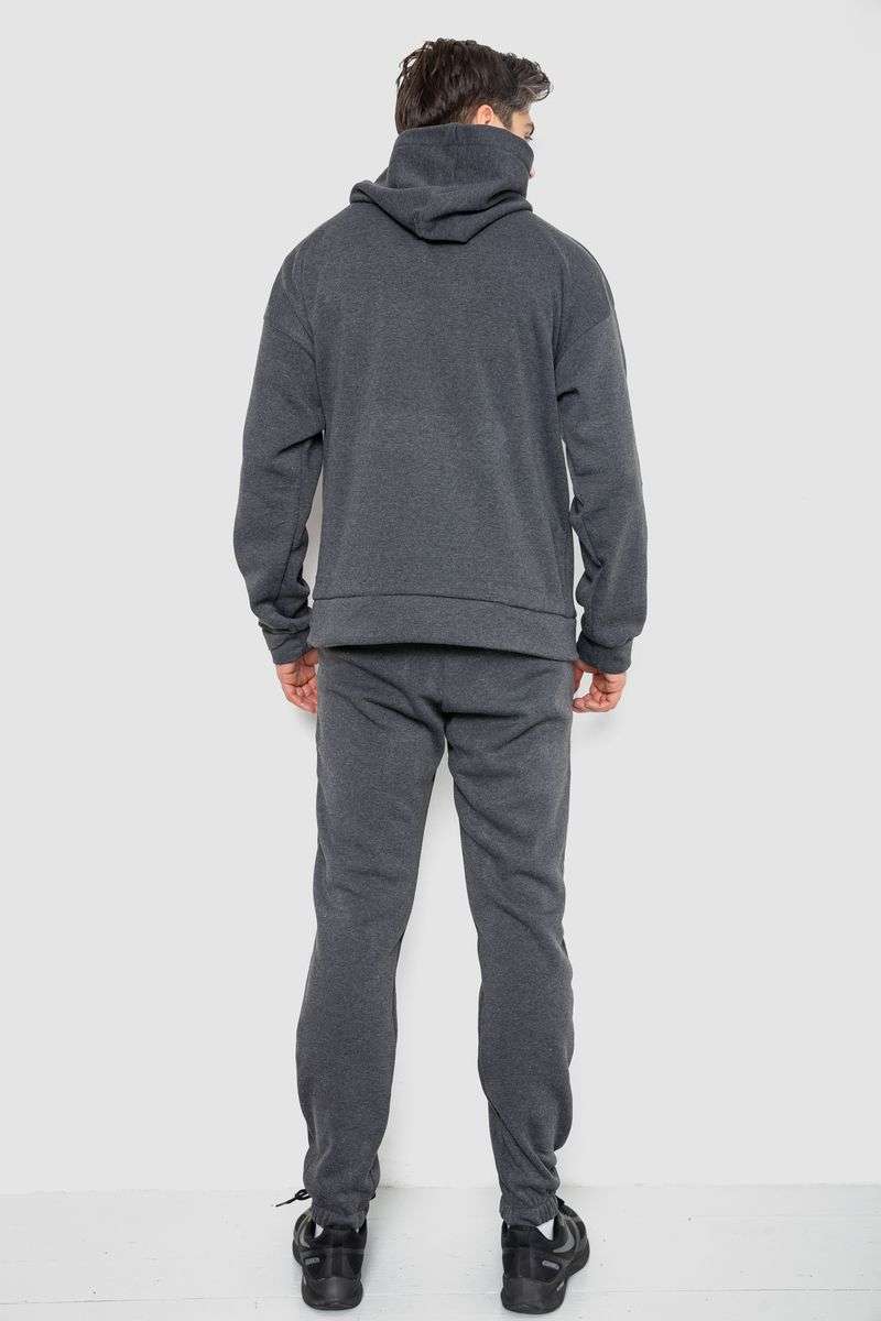 Спортивный костюм мужской на флисе, цвет темно-серый, 177R235 — изображение 4