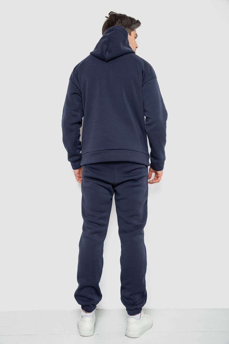 Спортивный костюм мужской на флисе, цвет темно-синий, 177R235 — изображение 4
