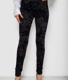 Лосины однотонные, цвет черный, 238R327-4