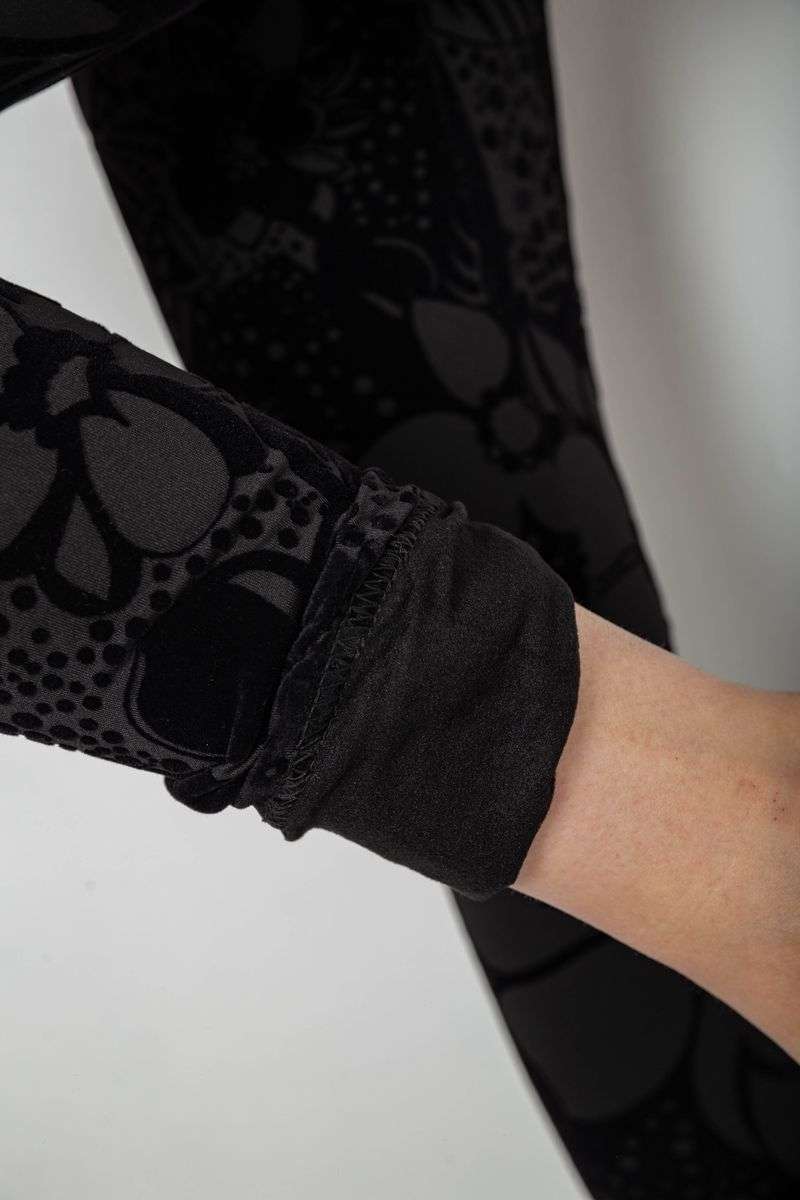 Лосины однотонные, цвет черный, 238R327-4 — изображение 6