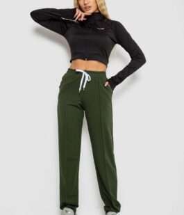 Спорт штани женские, цвет хаки, 247R4670-1