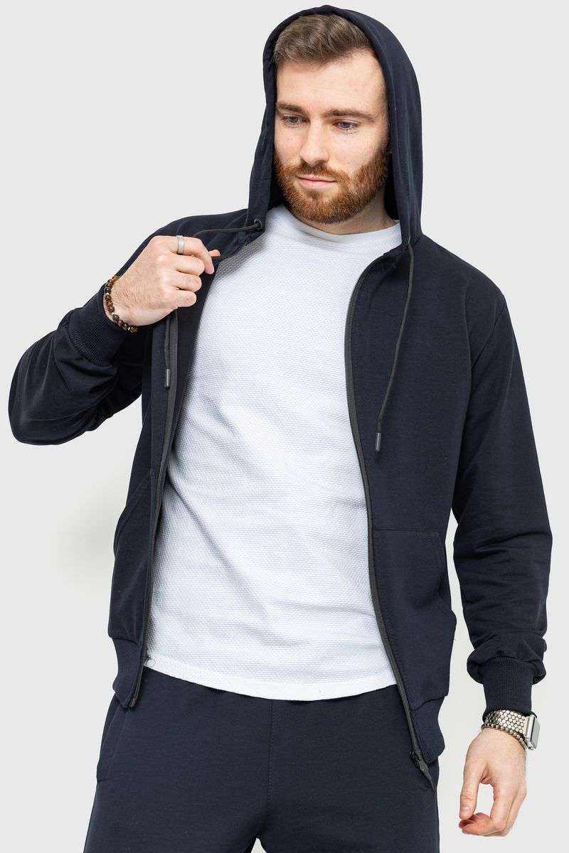 Спорт костюм мужской демисезонный, цвет темно-синий, 241R175 — изображение 5