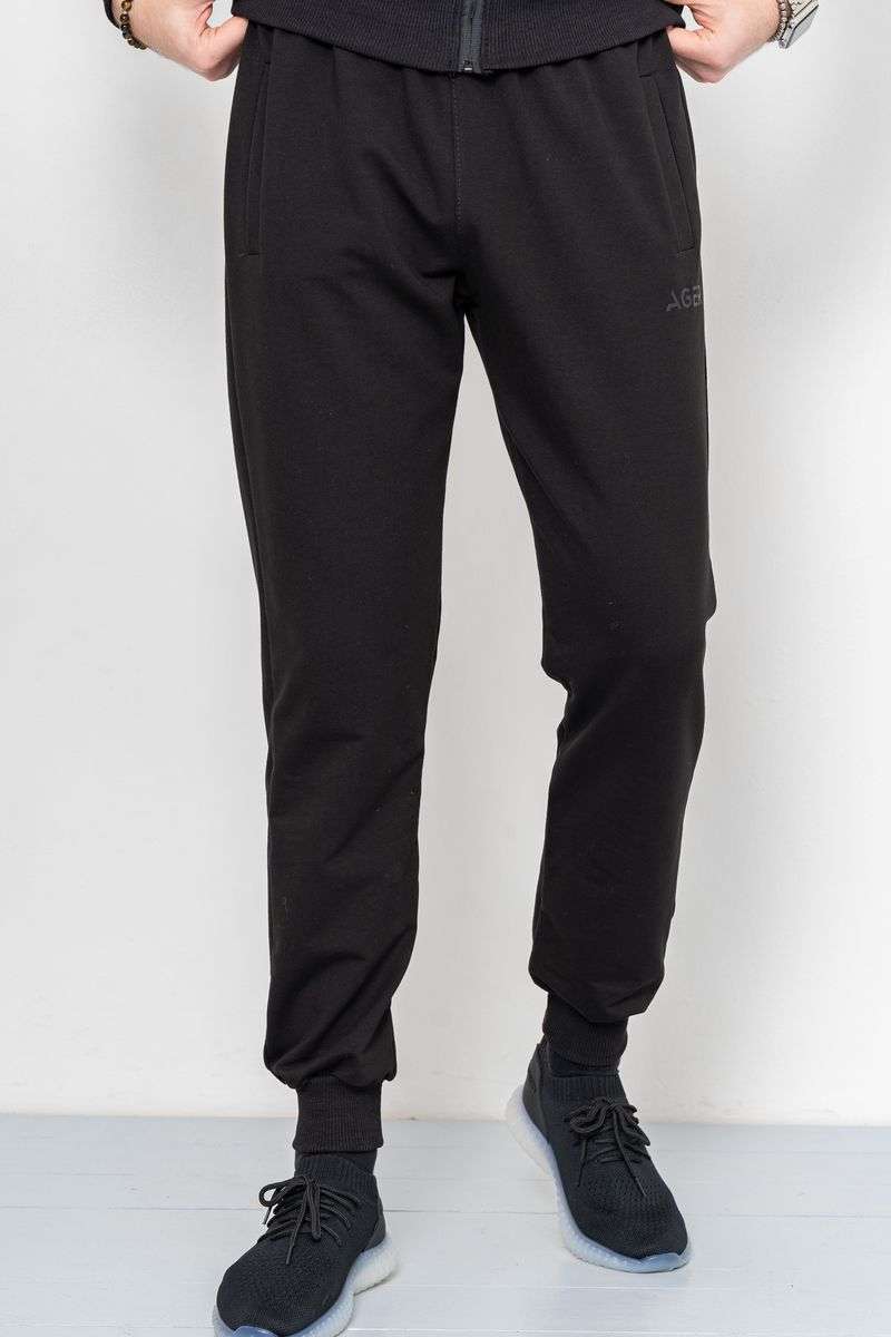 Спорт костюм мужской демисезонный, цвет черный, 241R175 — изображение 5