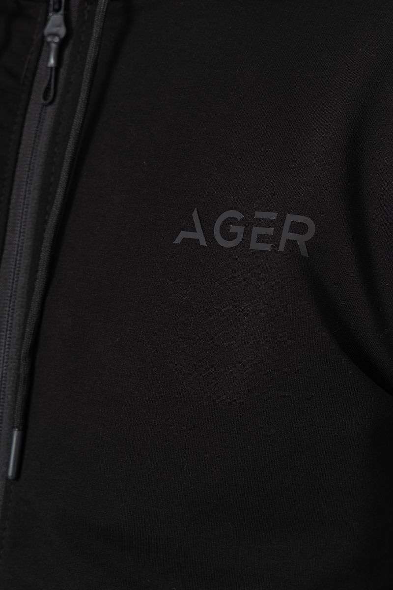 Спорт костюм мужской демисезонный, цвет черный, 241R175 — изображение 9