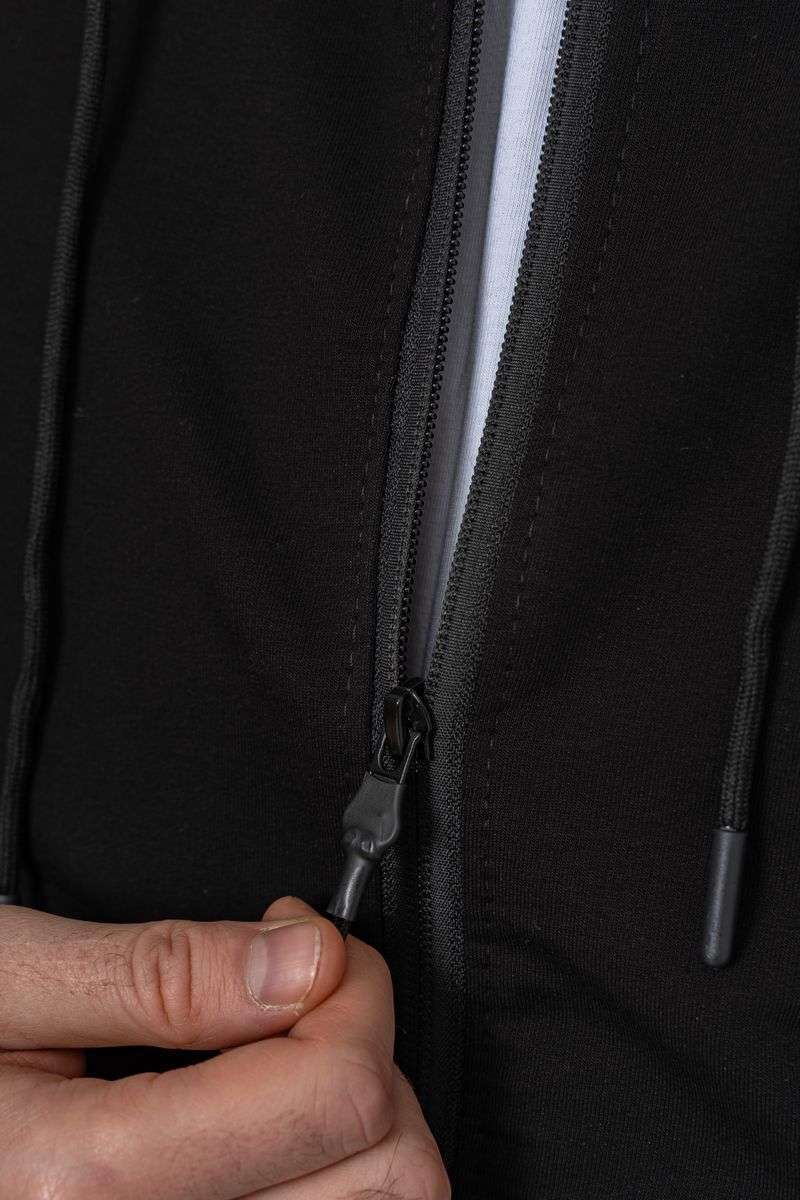 Спорт костюм мужской демисезонный, цвет черный, 241R175 — изображение 10