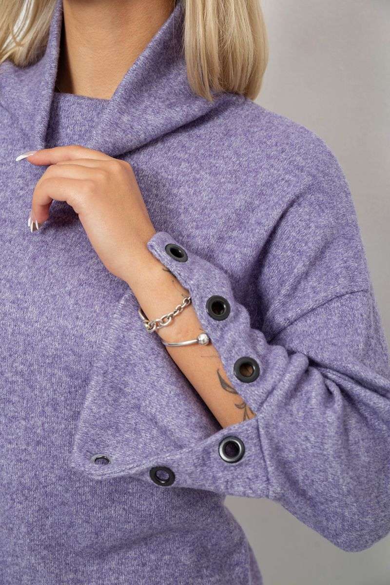 Гольф женский, цвет сиреневый, 257R111 — изображение 5