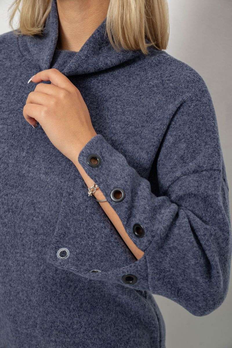 Гольф женский, цвет джинс, 257R111 — изображение 5