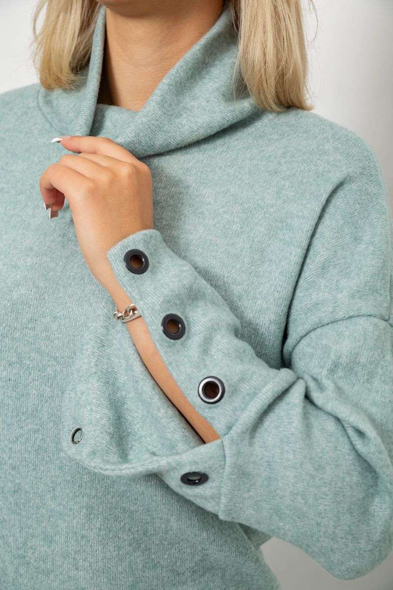 Гольф женский, цвет оливковый, 257R111 — изображение 5