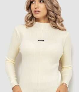 Гольф женский трикотажный, цвет кремовый, 204R008