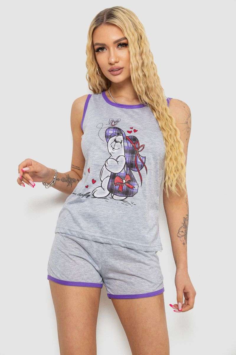 Пижама женская с принтом