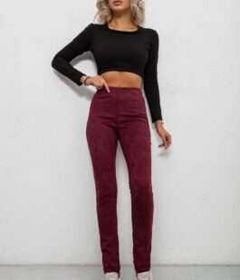 Лосины однотонные, цвет сливовый, 257R2045