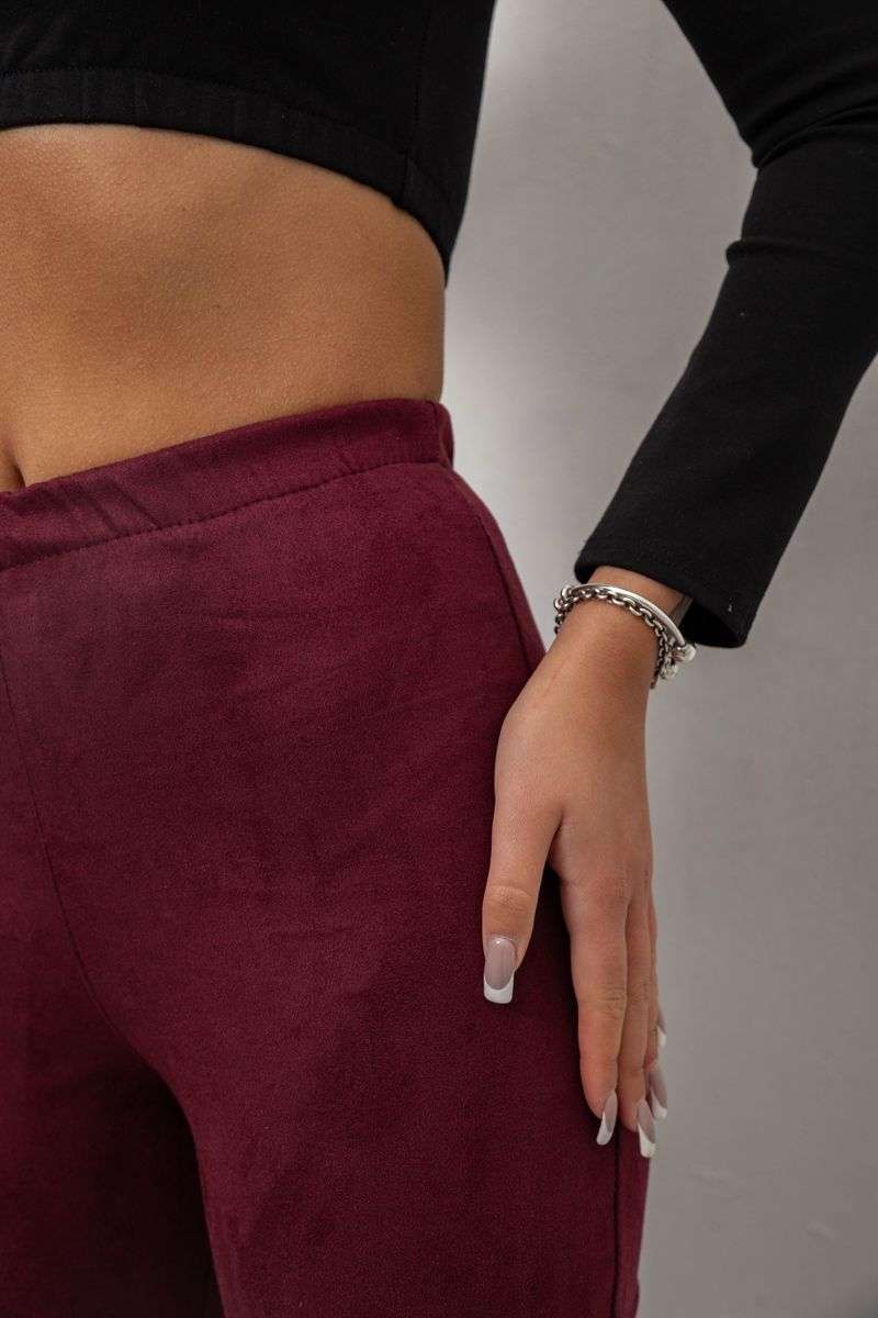 Лосины однотонные, цвет сливовый, 257R2045 — изображение 5