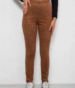 Лосины однотонные, цвет коричневый, 257R2045