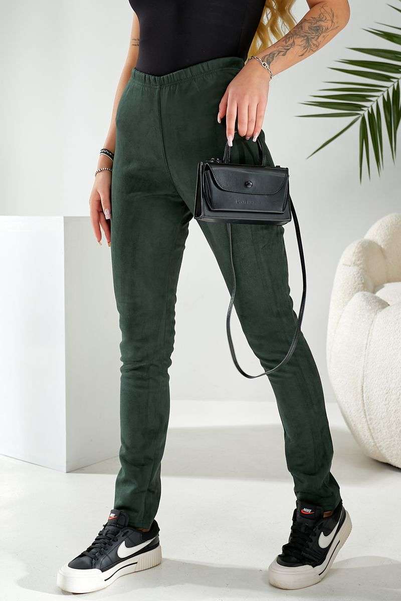 Лосины однотонные, цвет зеленый, 257R2045 — изображение 5