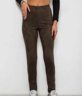 Лосины однотонные, цвет хаки, 257R2045