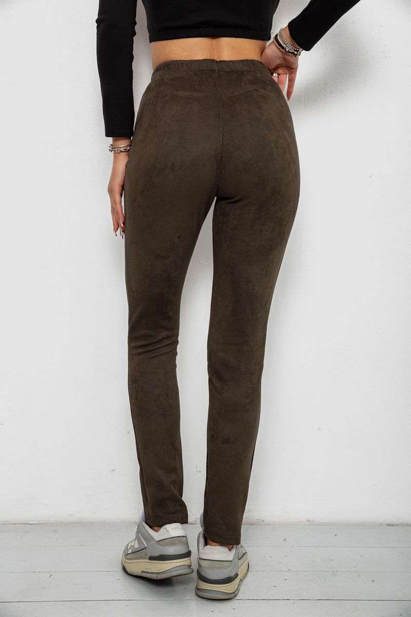 Лосины однотонные, цвет хаки, 257R2045 — изображение 4