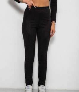 Лосины однотонные, цвет черный, 257R2045