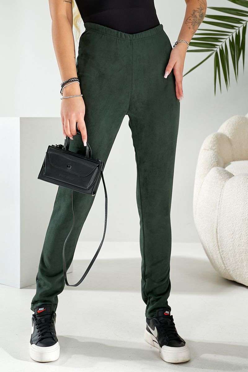 Лосины однотонные, цвет зеленый, 257R2045 — изображение 6