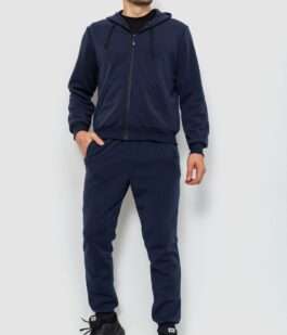 Спорт костюм мужский двухнитка, цвет темно-синий, 119R200-5