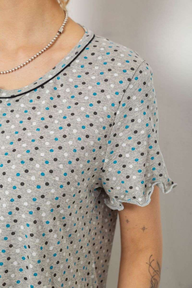 Ночная рубашка, цвет серо-синий, 238R58370-1 — изображение 5