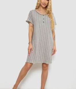 Ночная рубашка, цвет серо-сиреневый, 238R58370-1