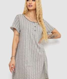 Ночная рубашка, цвет серо-сиреневый, 238R58370-1