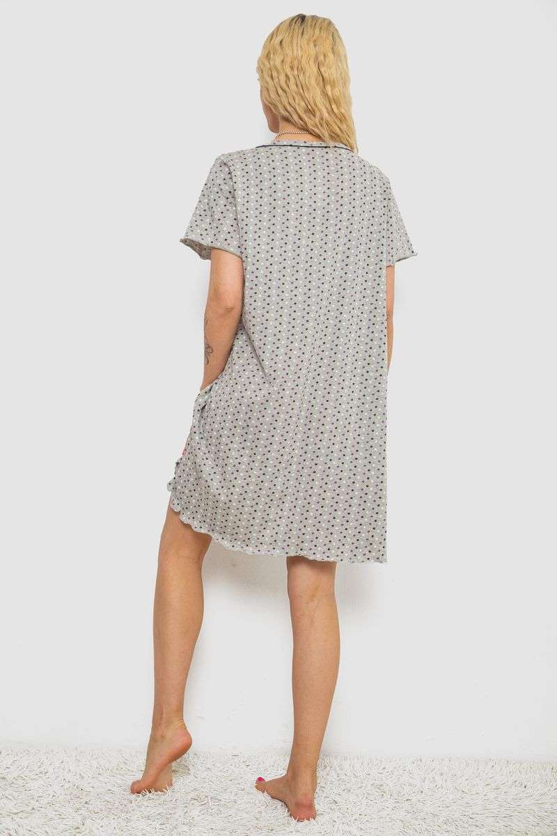 Ночная рубашка, цвет серо-сиреневый, 238R58370-1 — изображение 4