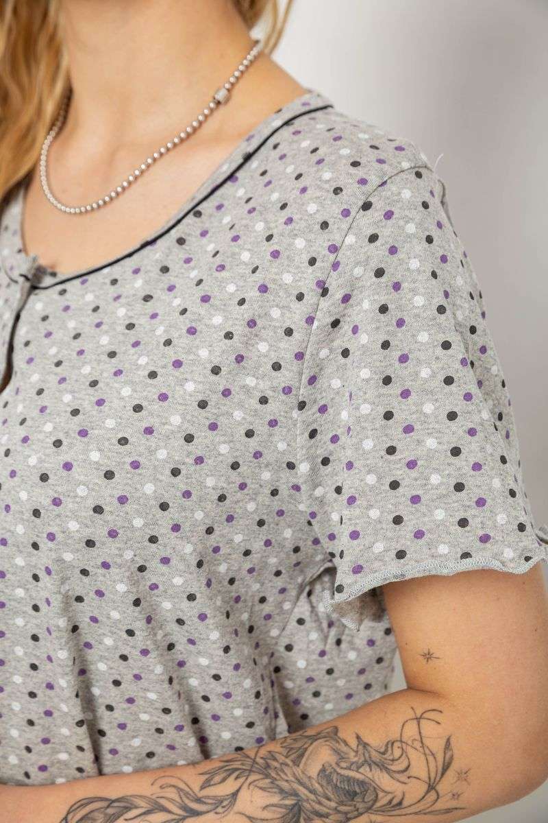 Ночная рубашка, цвет серо-сиреневый, 238R58370-1 — изображение 5