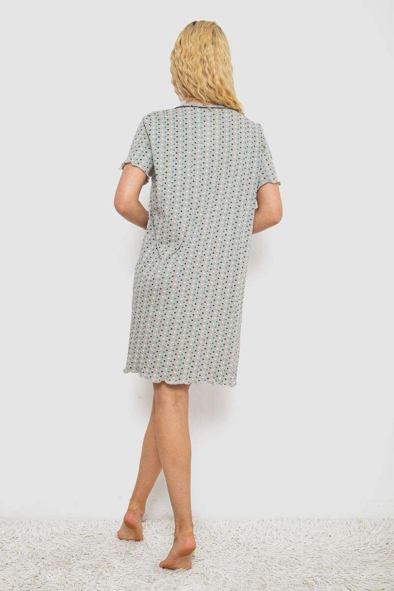 Ночная рубашка, цвет серо-синий, 238R58370-1 — изображение 4