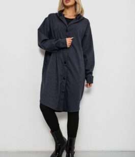 Кардиган женский в клетку, цвет синий, 257R233-1