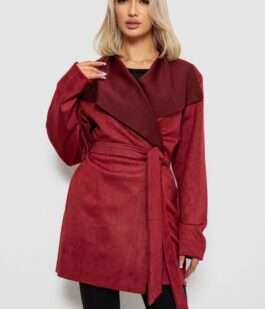 Кардиган женский однотонный, цвет бордовый, 257R001