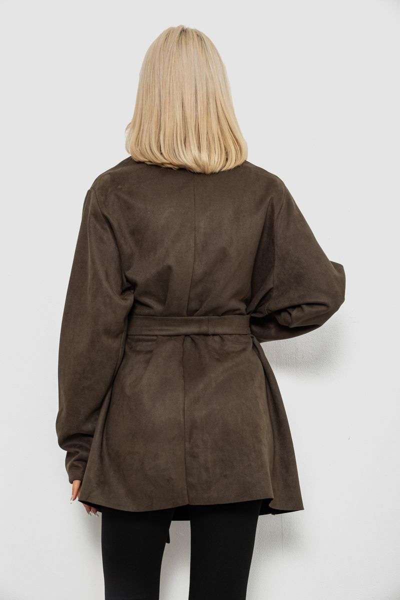 Кардиган женский однотонный, цвет хаки, 257R001 — изображение 4