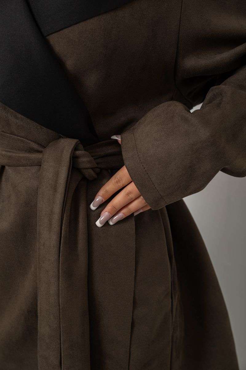 Кардиган женский однотонный, цвет хаки, 257R001 — изображение 5