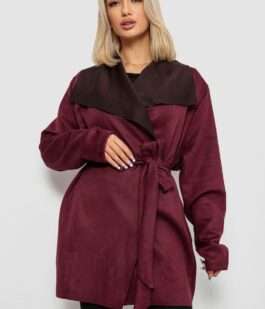 Кардиган женский однотонный, цвет сливовый, 257R001