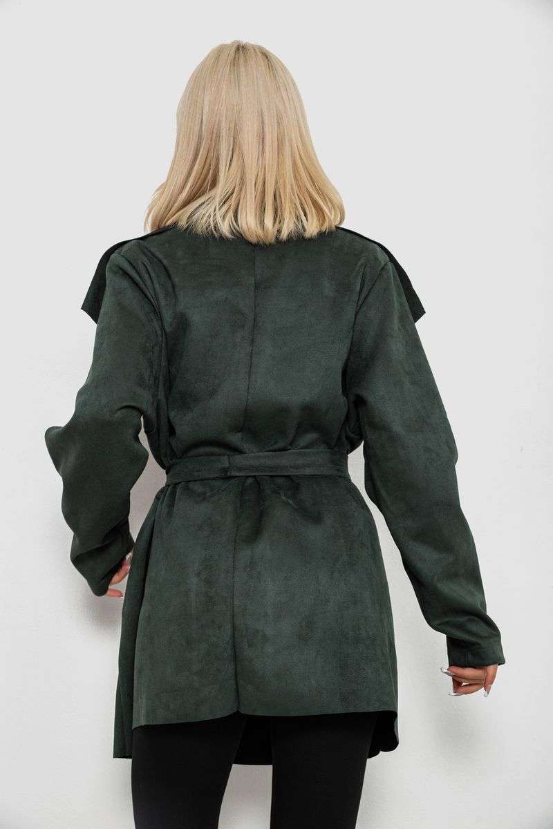 Кардиган женский однотонный, цвет зеленый, 257R001 — изображение 4