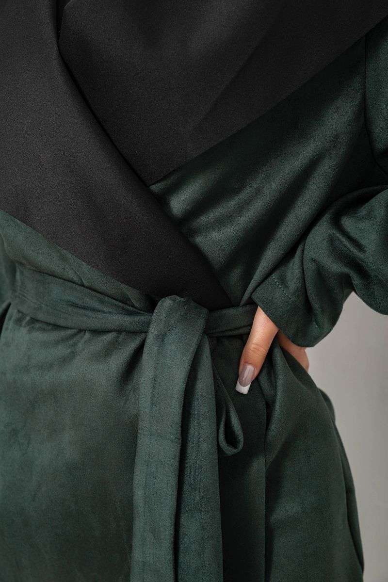 Кардиган женский однотонный, цвет зеленый, 257R001 — изображение 5