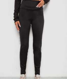 Лосины однотонные, цвет черный, 238R58650