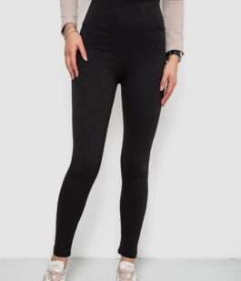 Лосины в рубчик, цвет черный, 238R58202