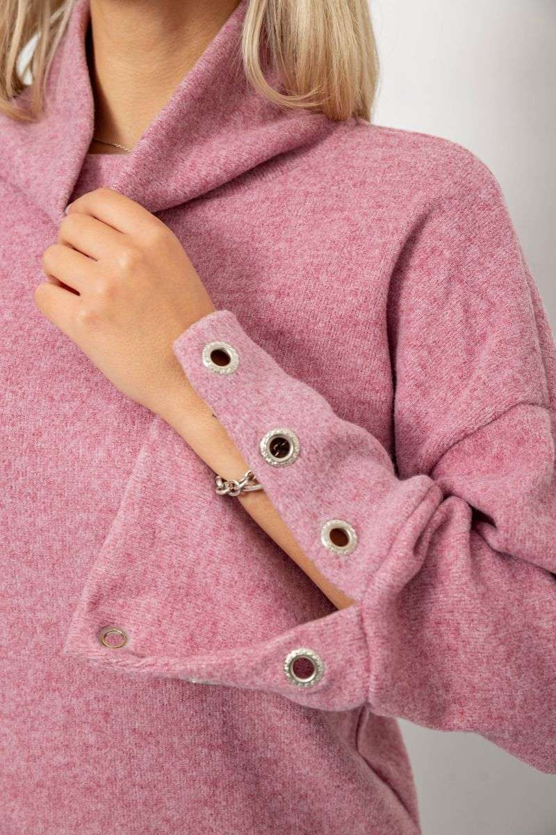 Гольф женский, цвет пудровый, 257R111-1 — изображение 5