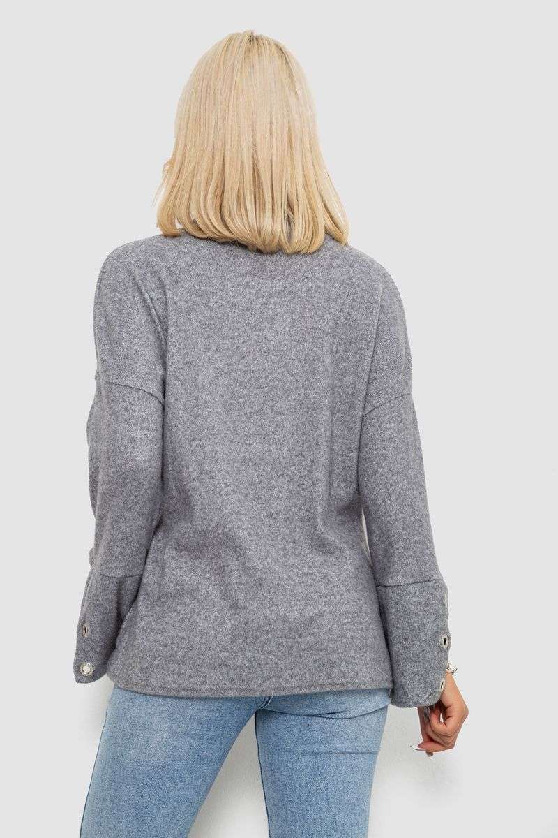 Гольф женский, цвет светло-серый, 257R111-1 — изображение 4