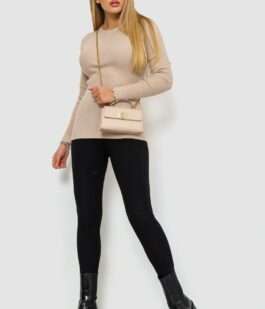 Кофта женская однотонная, цвет бежевый, 244R2031