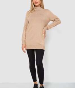 Свитер женский однотонный, цвет бежевый, 244R5550
