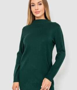Свитер женский однотонный, цвет зеленый, 244R5550