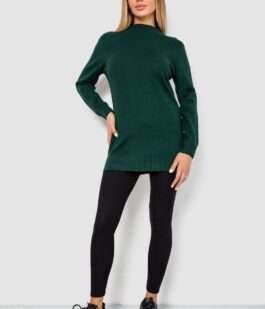 Свитер женский однотонный, цвет зеленый, 244R5550