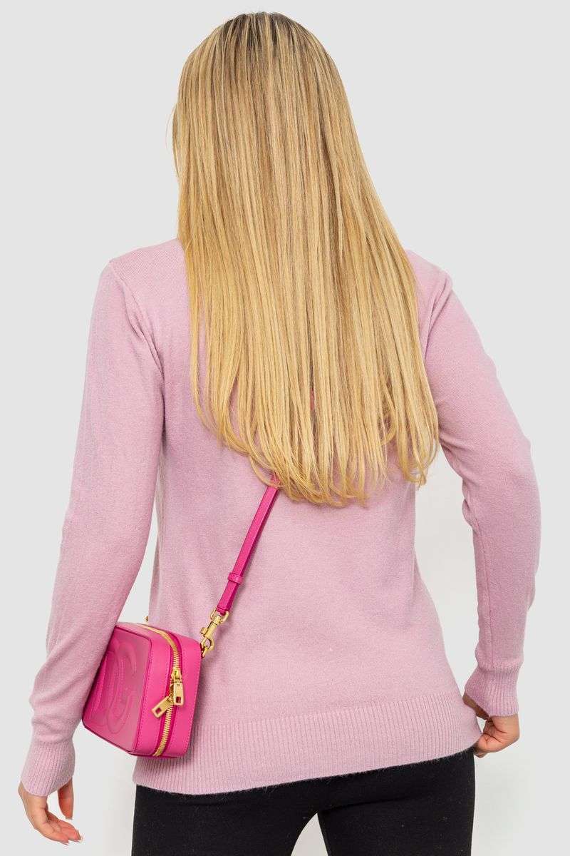 Кофта женский однотонный повседневный, цвет пудровый, 244R2033 — изображение 4